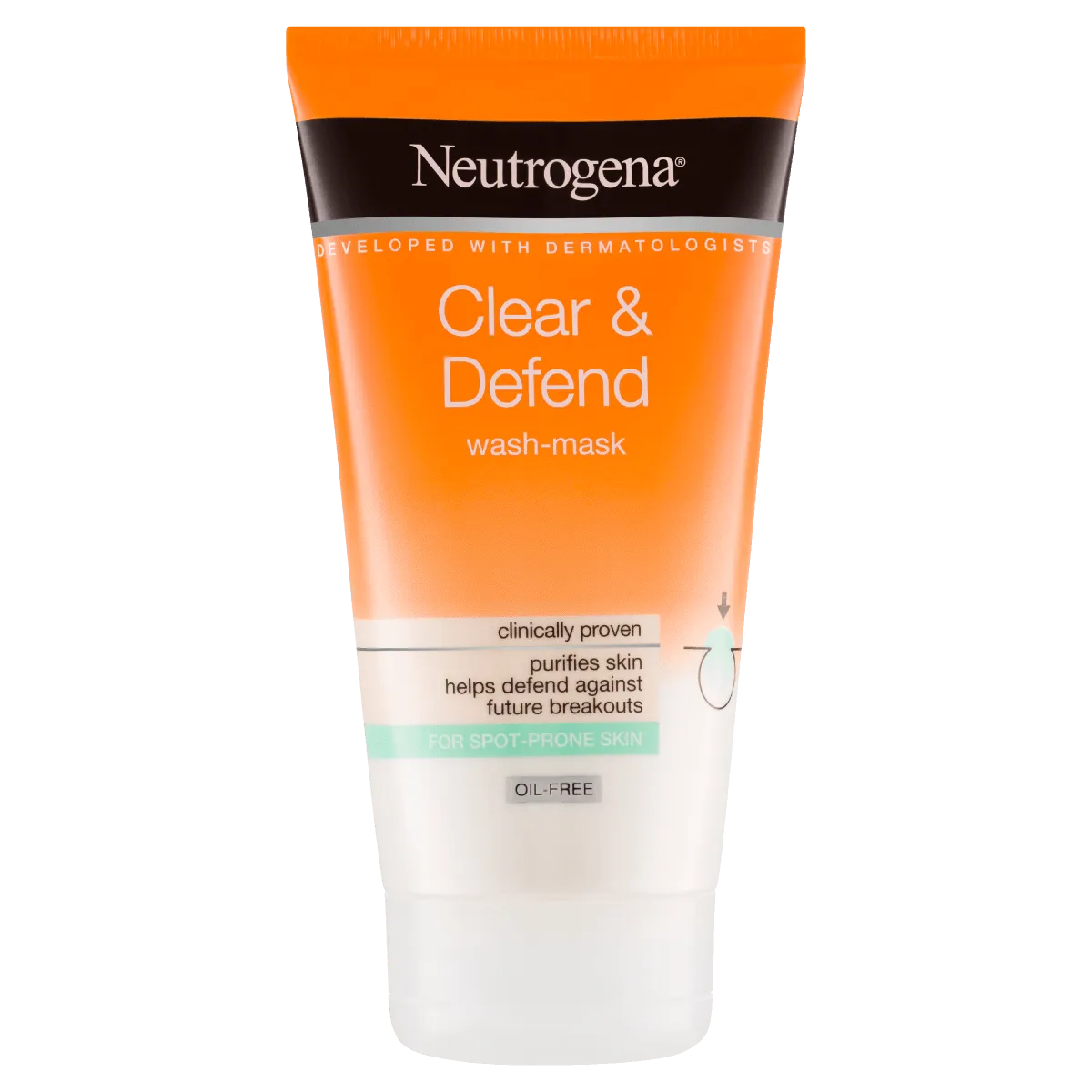 Neutrogena Clear & Defend Wash-Mask 150mL