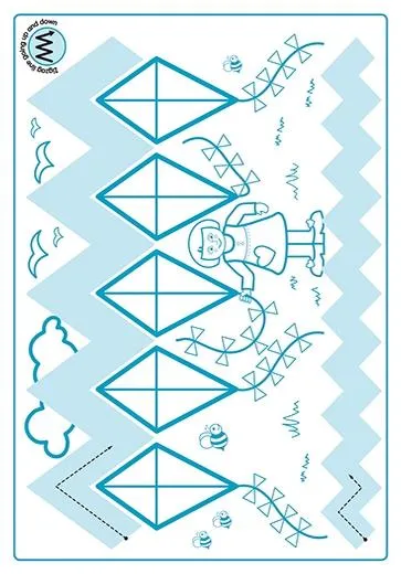 New Wave Pre-Writing Patterns Write-On Posters