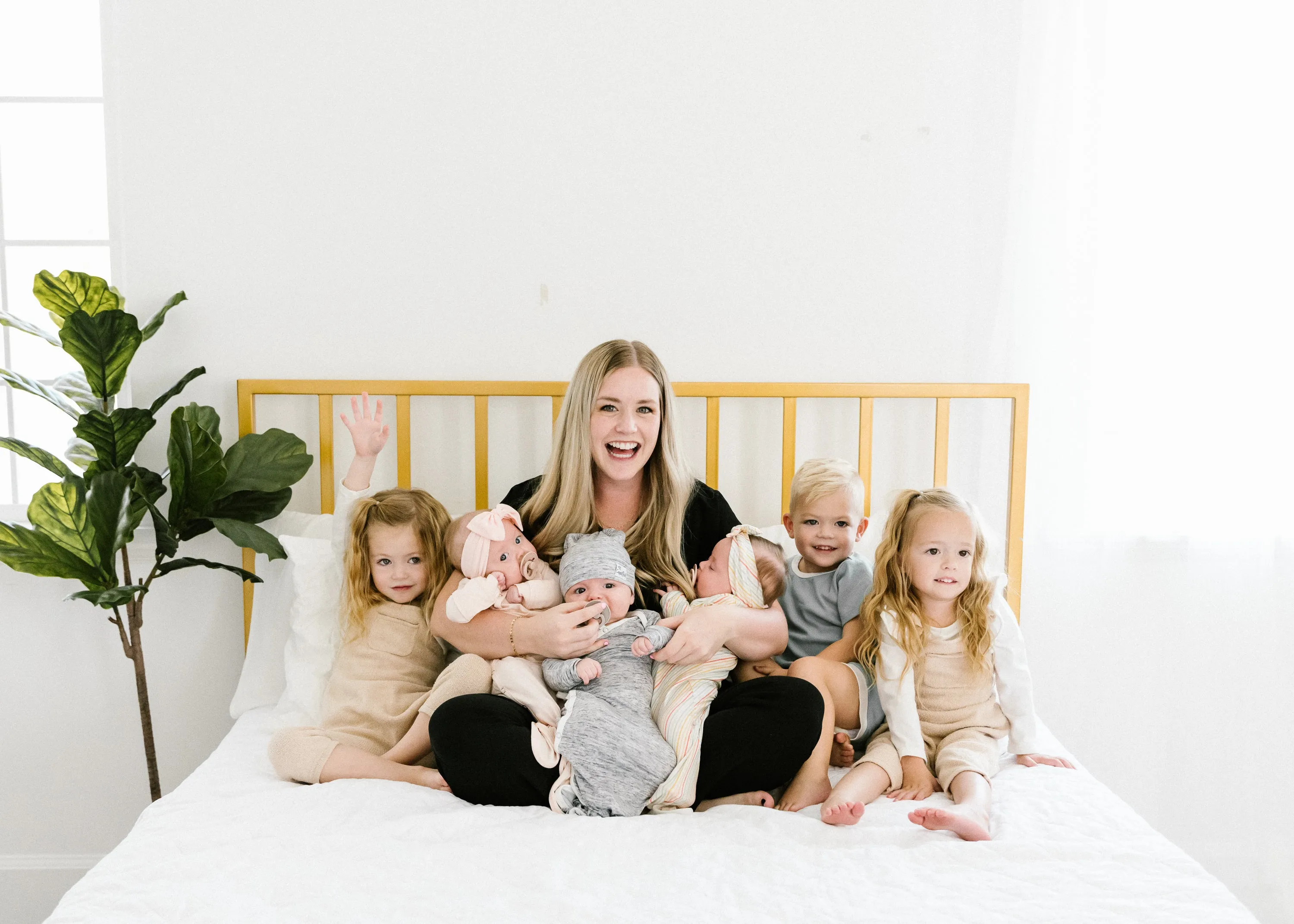 Newborn Knotted Gown - Asher