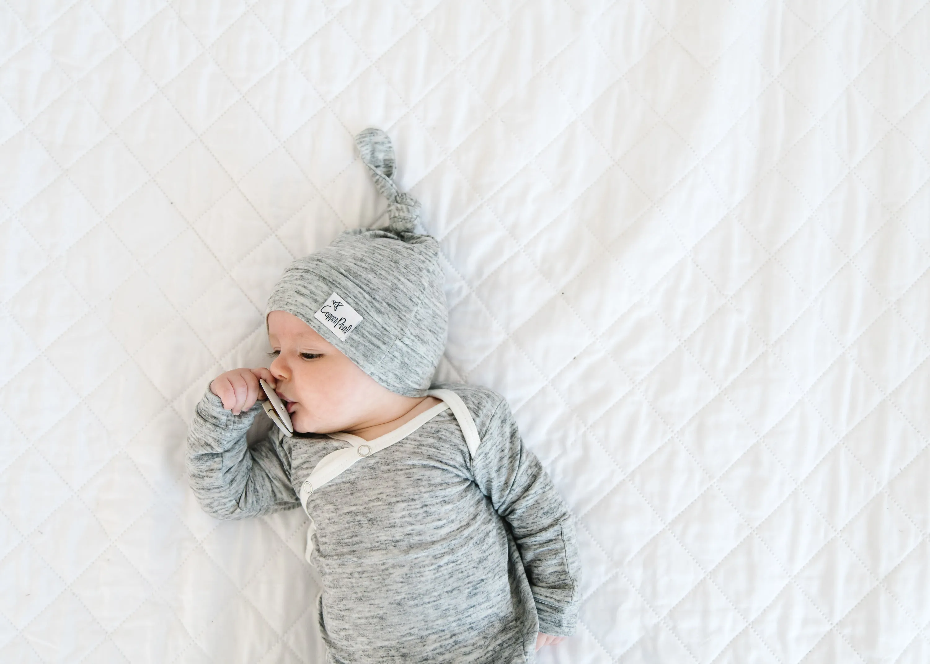 Newborn Knotted Gown - Asher