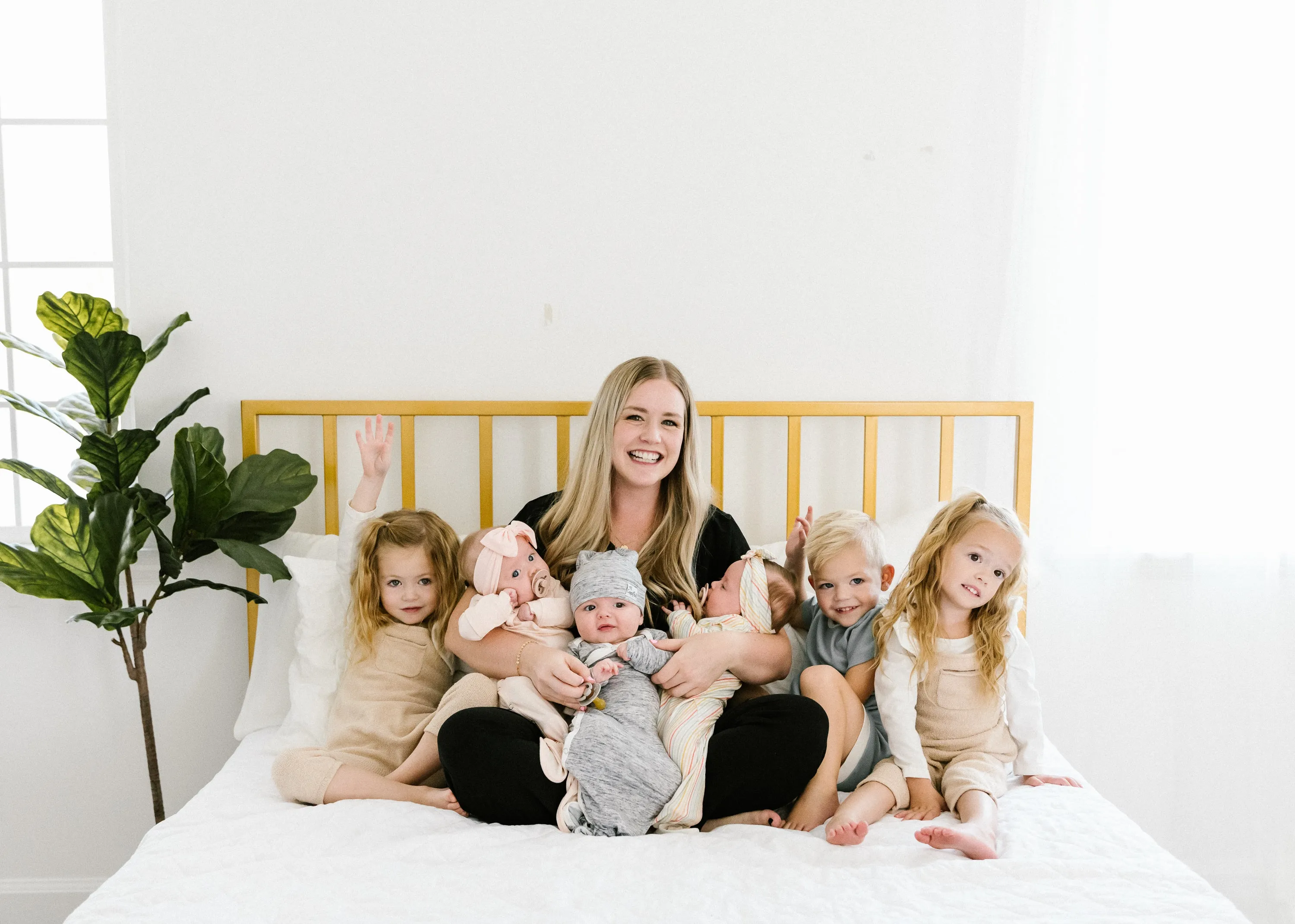Newborn Knotted Gown - Asher