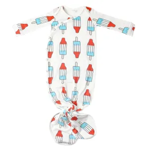 Newborn Knotted Gown - Rocket