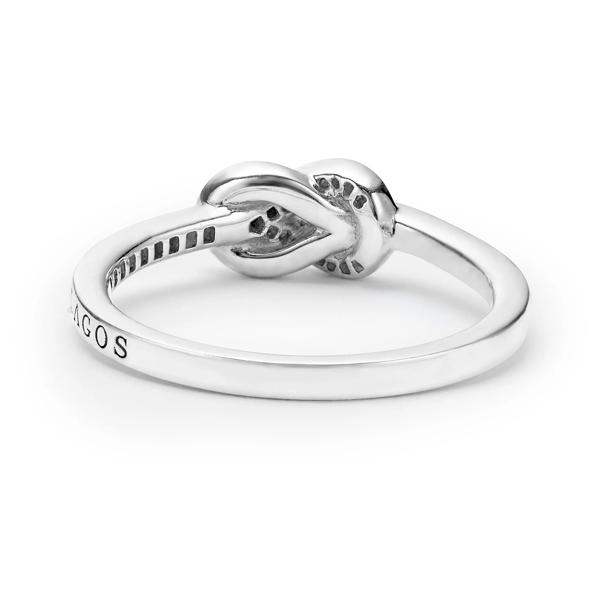 Newport Petite Two-Tone Knot Diamond Ring
