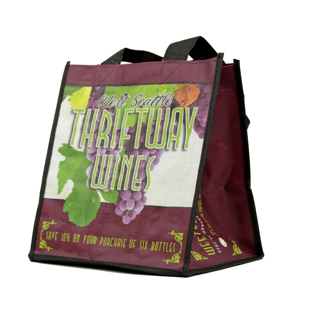 Non Woven Polypropylene CMYK Laminated Wine Tote *Fully Customizable*
