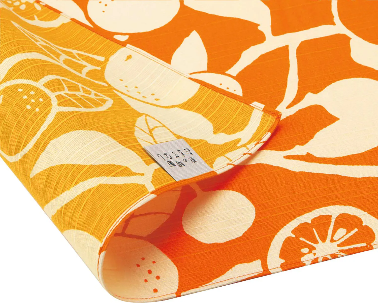 Omotenashi -  Double-Sided Dyeing Daidai - Orange 橙 （だいだい）／橙色（だいだいいろ）- Furoshiki 50 x 50 cm (Japanese Wrapping Cloth)