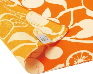 Omotenashi -  Double-Sided Dyeing Daidai - Orange 橙 （だいだい）／橙色（だいだいいろ）- Furoshiki 50 x 50 cm (Japanese Wrapping Cloth)