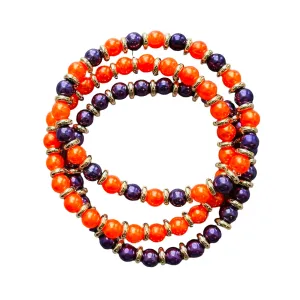 Orange and Purple Beads
