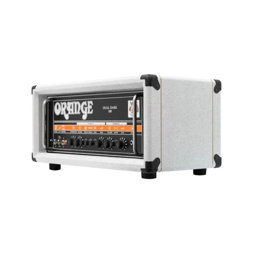 Orange Dual Dark 100 Limited Edition Amp Head - White
