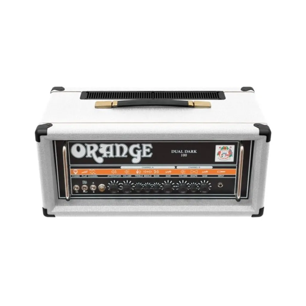 Orange Dual Dark 100 Limited Edition Amp Head - White