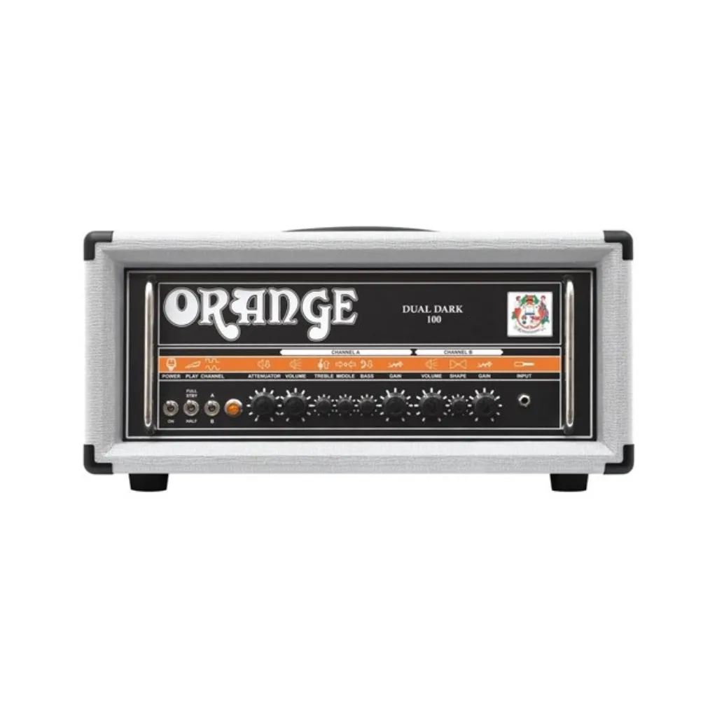 Orange Dual Dark 100 Limited Edition Amp Head - White