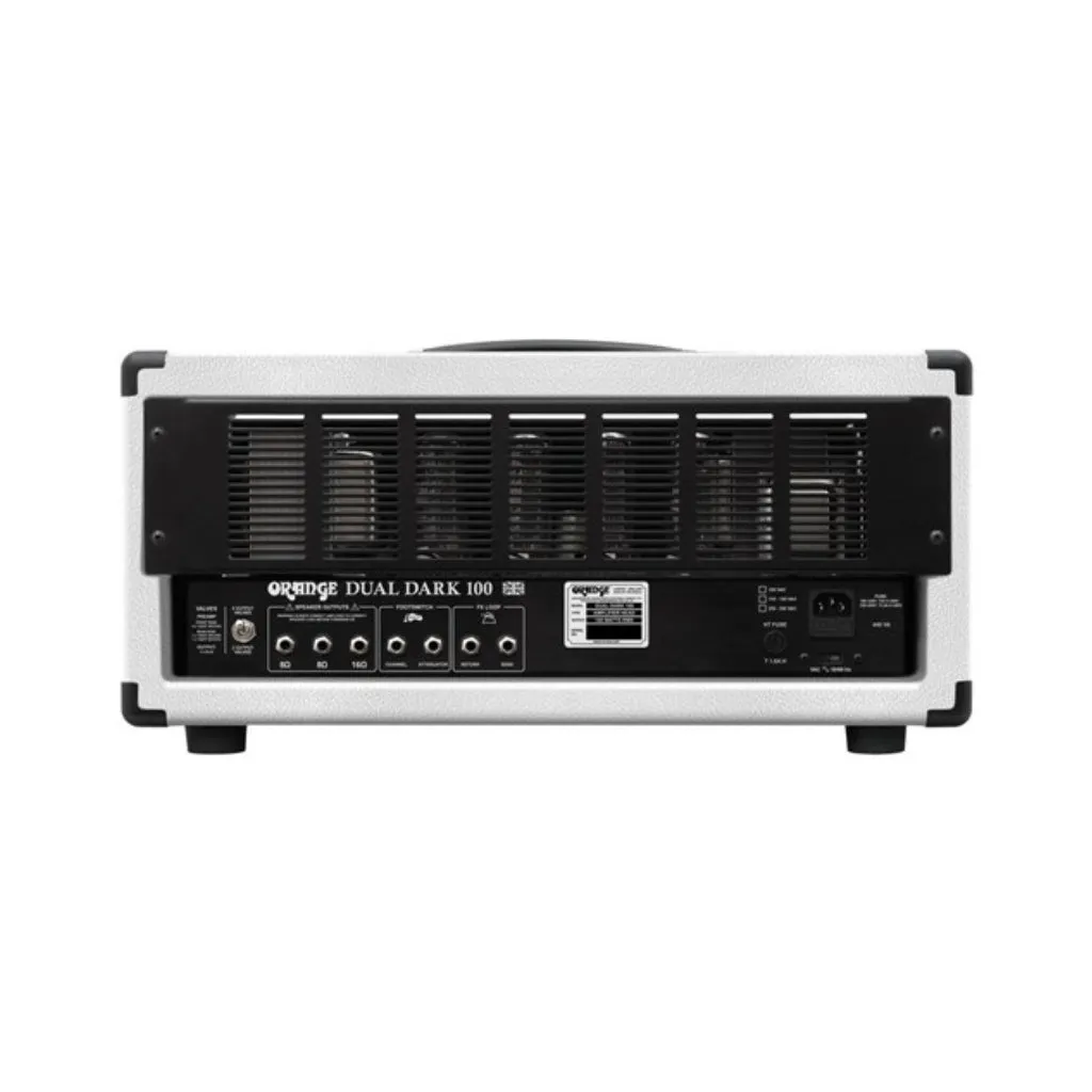 Orange Dual Dark 100 Limited Edition Amp Head - White