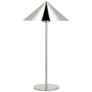 Orsay Medium Table Lamp in Polished Nickel