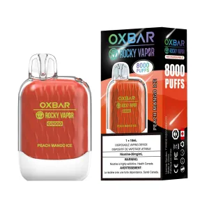 OXBAR x Rocky Vapor G8000 - Peach Mango Ice Disposable Vape