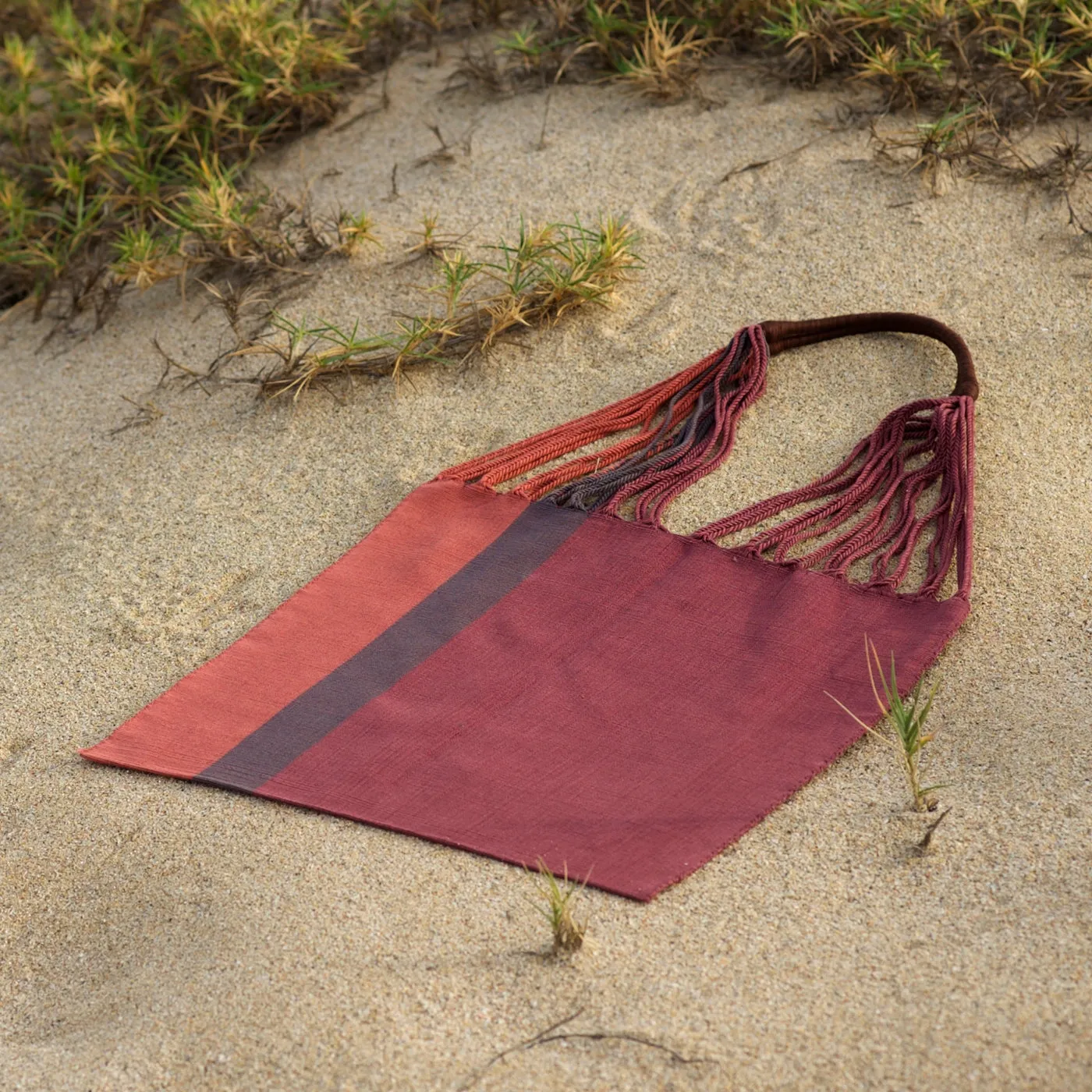 Palo de Rosa & Terracotta Las Rayas Tote