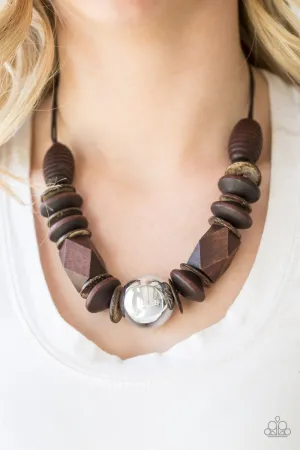 Paparazzi - Grand Turks Getaway - Brown Necklace