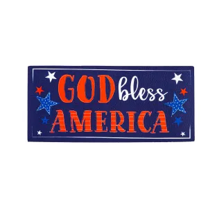 Patriotic God Bless America Sassafras Mat