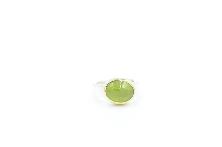 Peridot Mixed Metals Ring