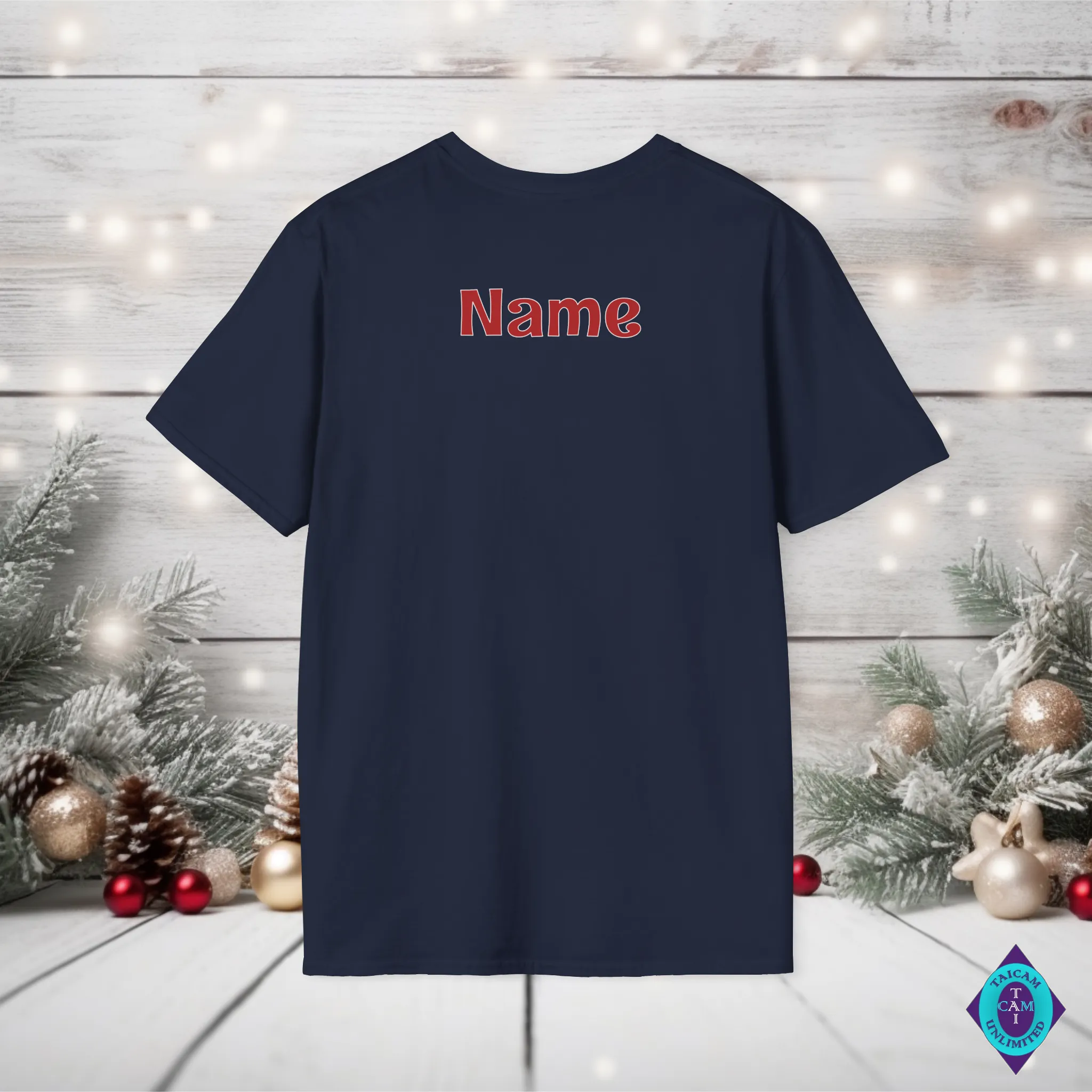 Personalized Christmas Auntie/Uncle Crew Unisex T-Shirt