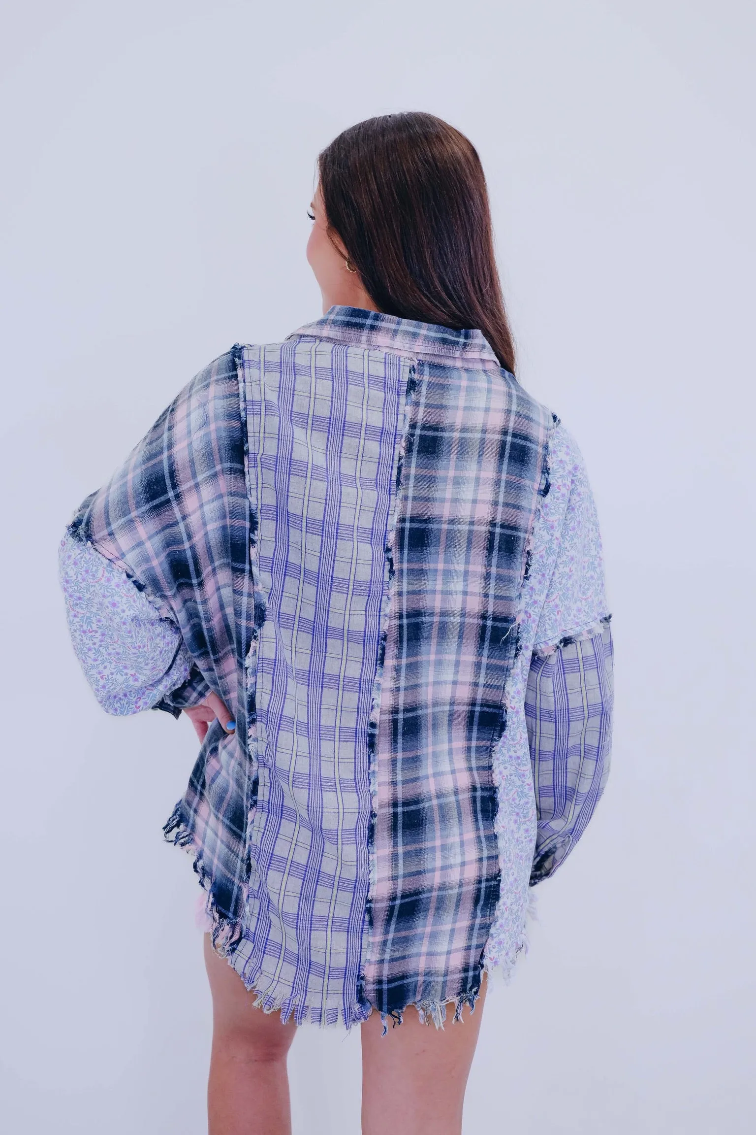 Plaid Perfection Colorblock Shirt - 2 Colors