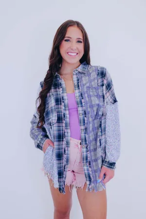 Plaid Perfection Colorblock Shirt - 2 Colors