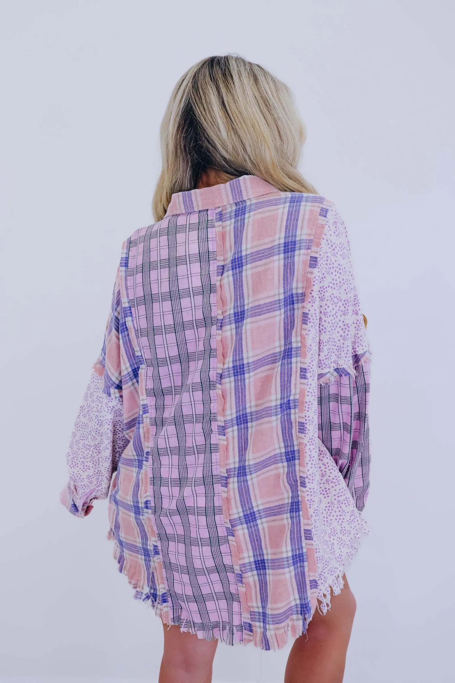 Plaid Perfection Colorblock Shirt - 2 Colors