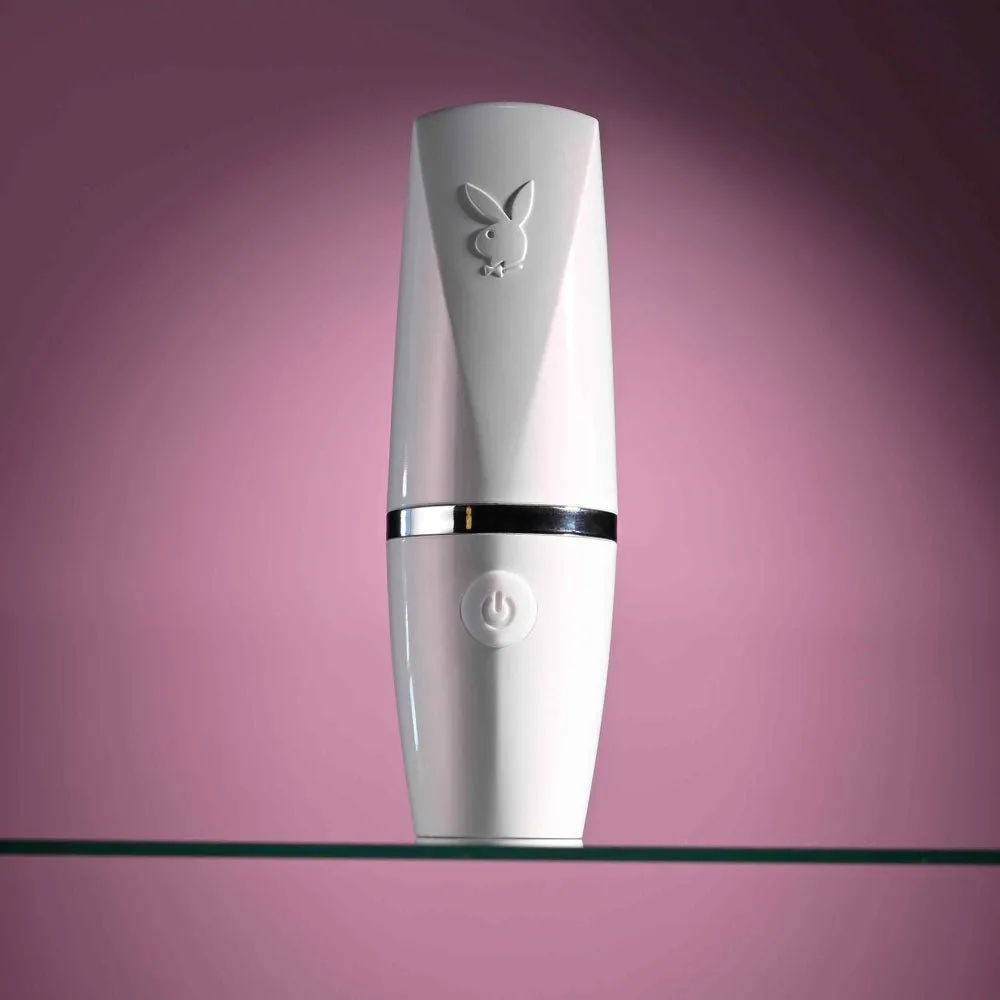 Playboy Pleasure Getaway - Tapping Stimulator - White/Purple