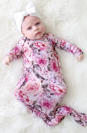 Posh Peanut Elise Floral Knotted Gown