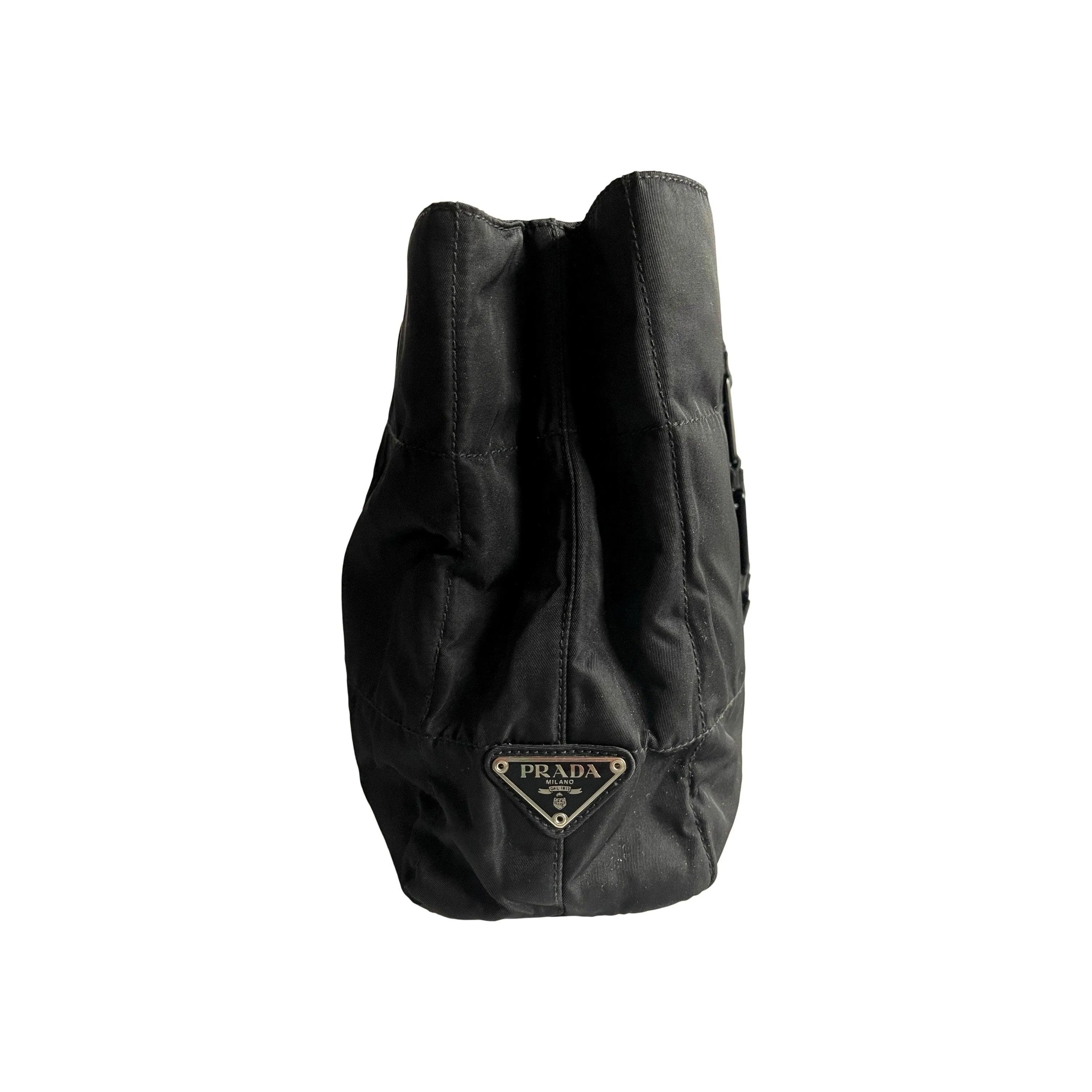 Prada Black Nylon Tote