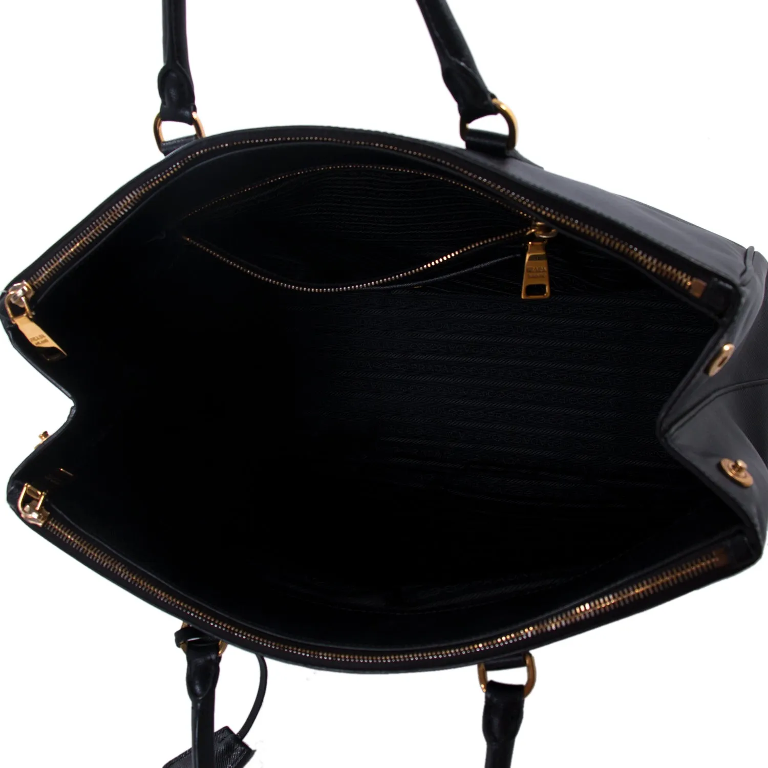 Prada Extra Large Lux Galleria Double Zip Tote