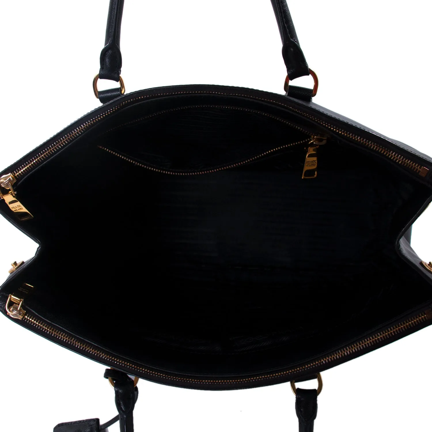 Prada Extra Large Lux Galleria Double Zip Tote