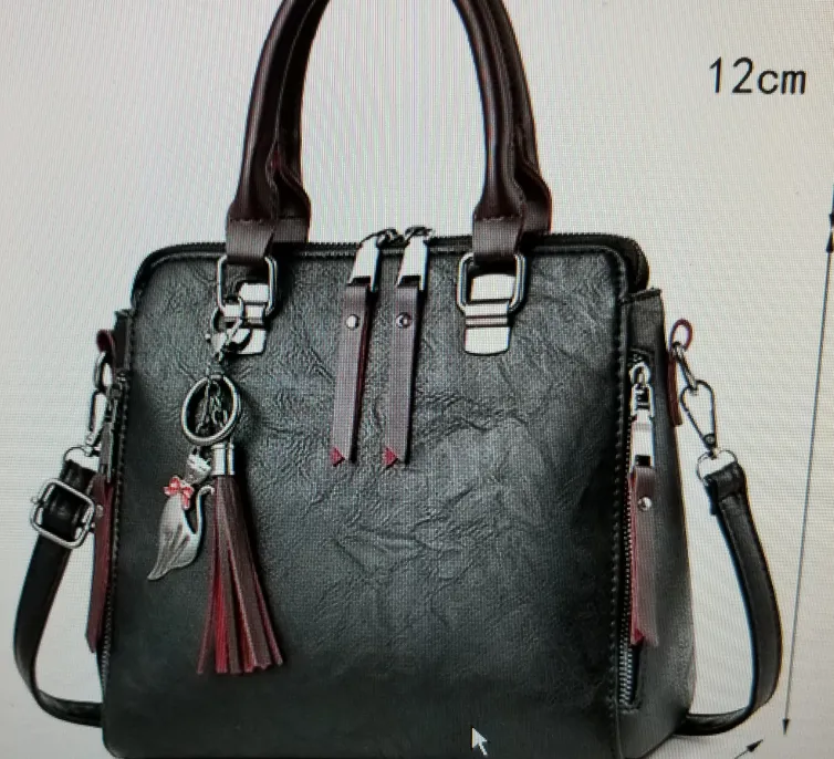 Pretty Shoulder Double Tassel Handbag Tote