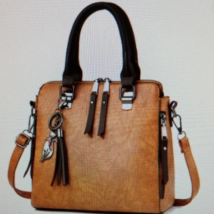Pretty Shoulder Double Tassel Handbag Tote