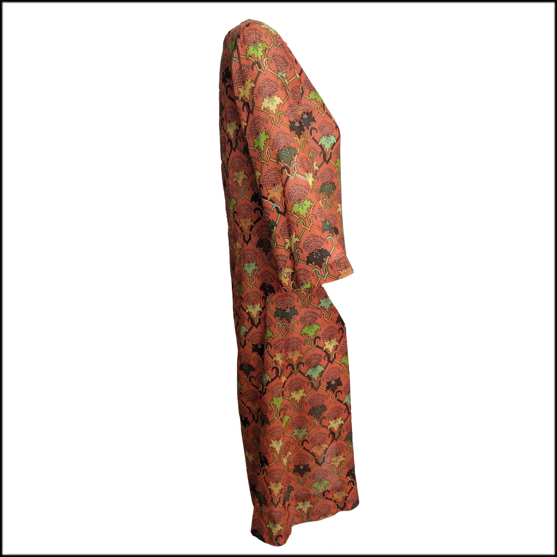 Pucci 60s Orange Cotton Print Shift Dress