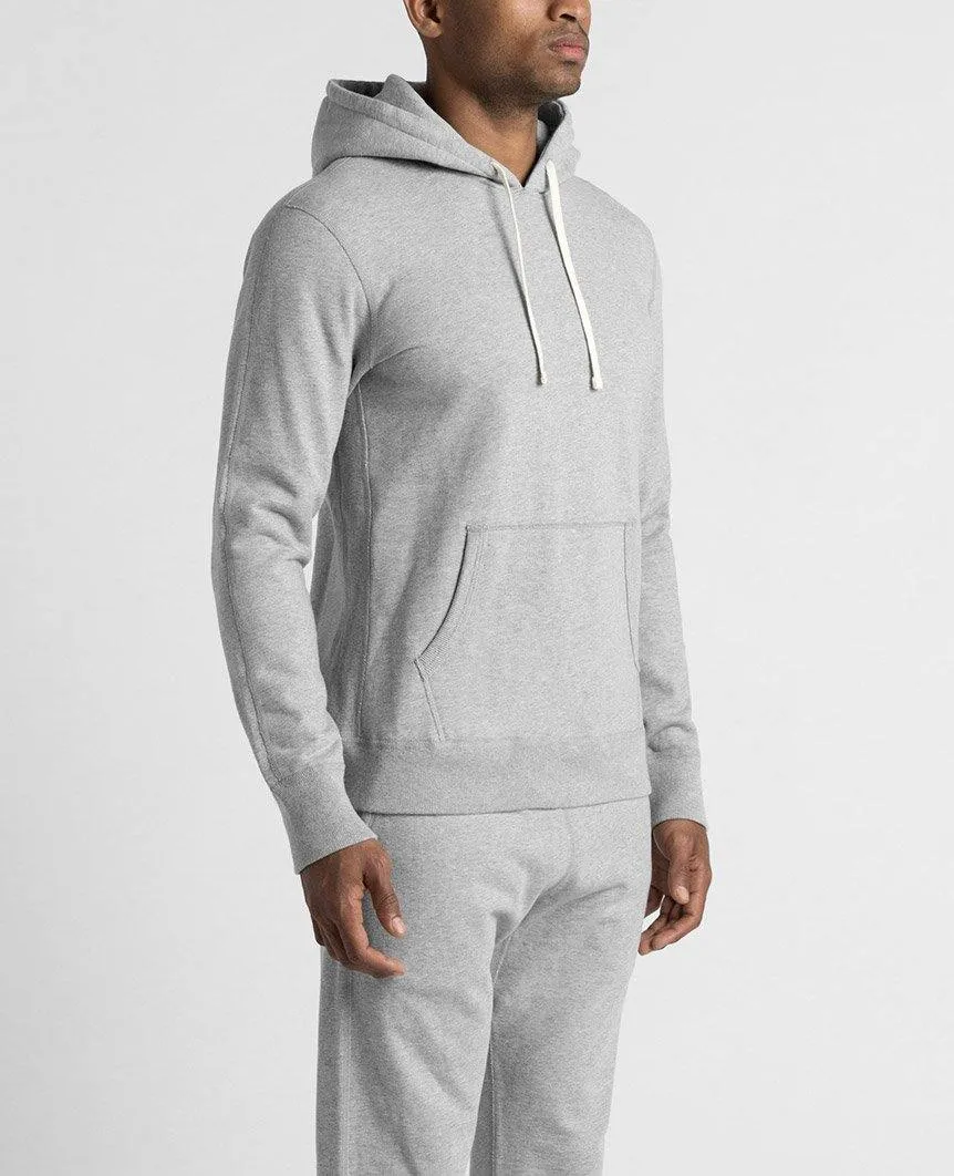 Pullover Hoodie Midweight Terry Heather Grey