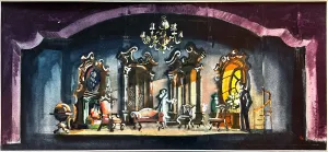 "Holiday" Set Renderings (4) by Lloyd Burlingame
