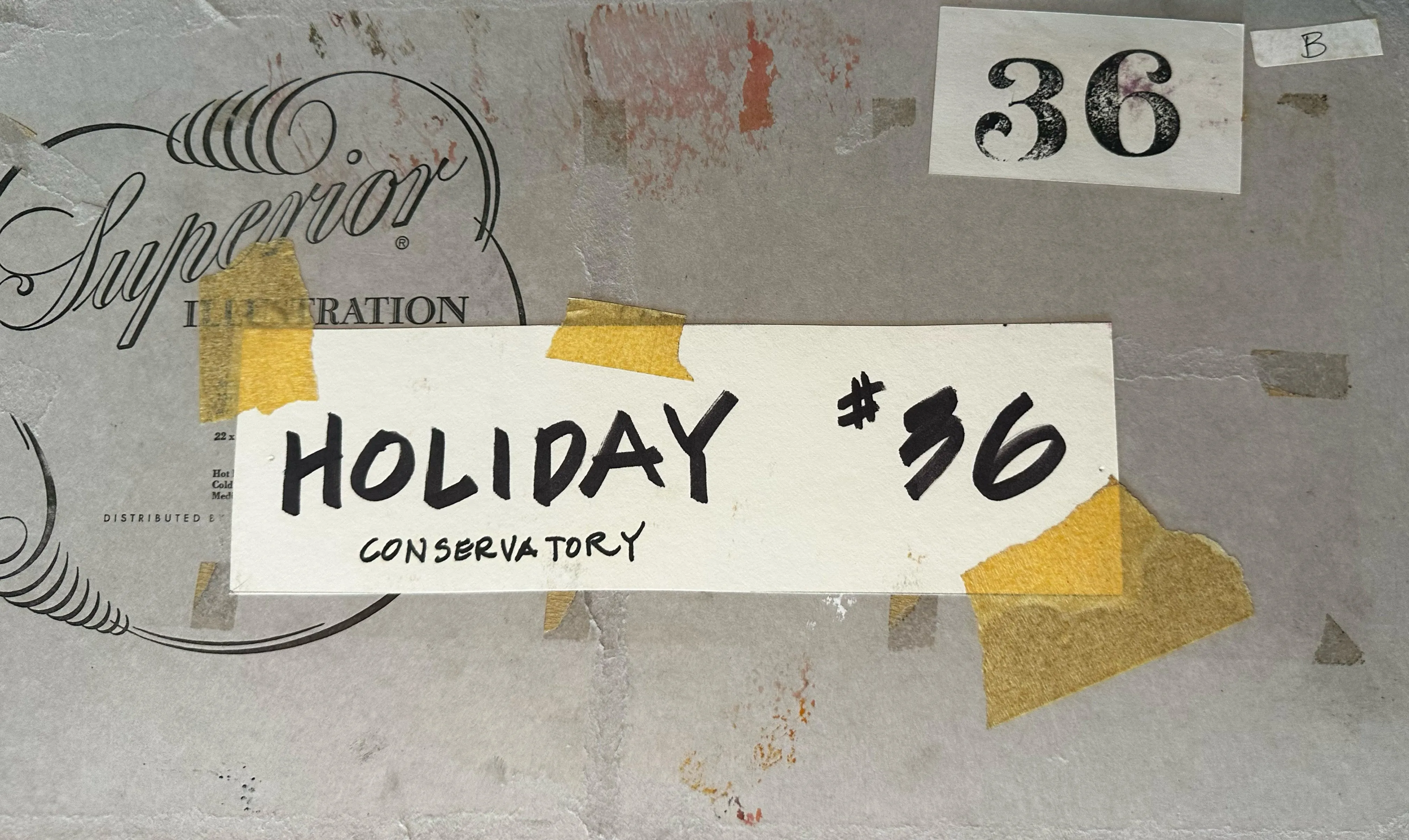 "Holiday" Set Renderings (4) by Lloyd Burlingame