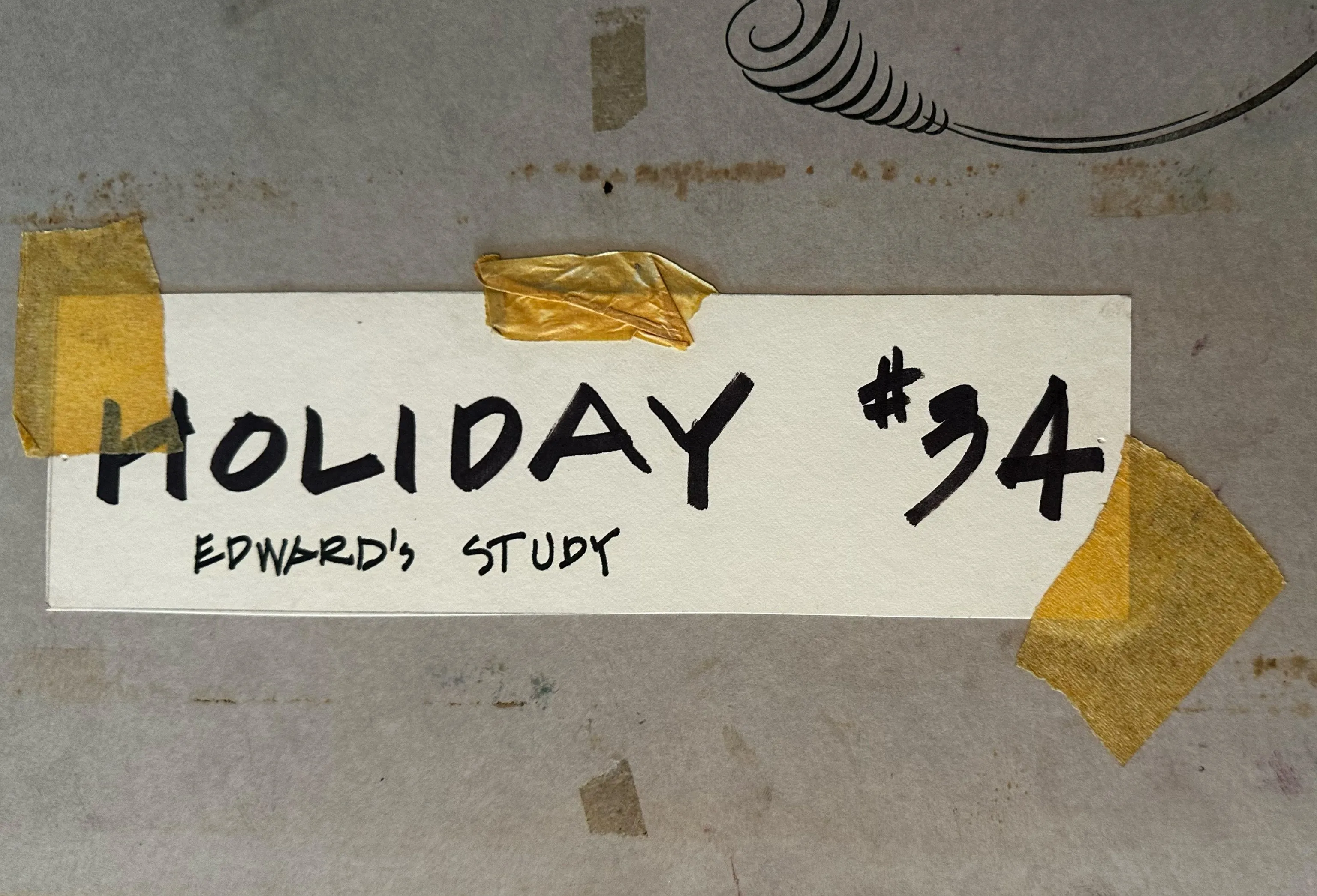 "Holiday" Set Renderings (4) by Lloyd Burlingame