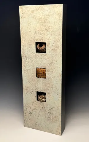 "RELIQUARY 008" MIXED MEDIA WALL HANGING