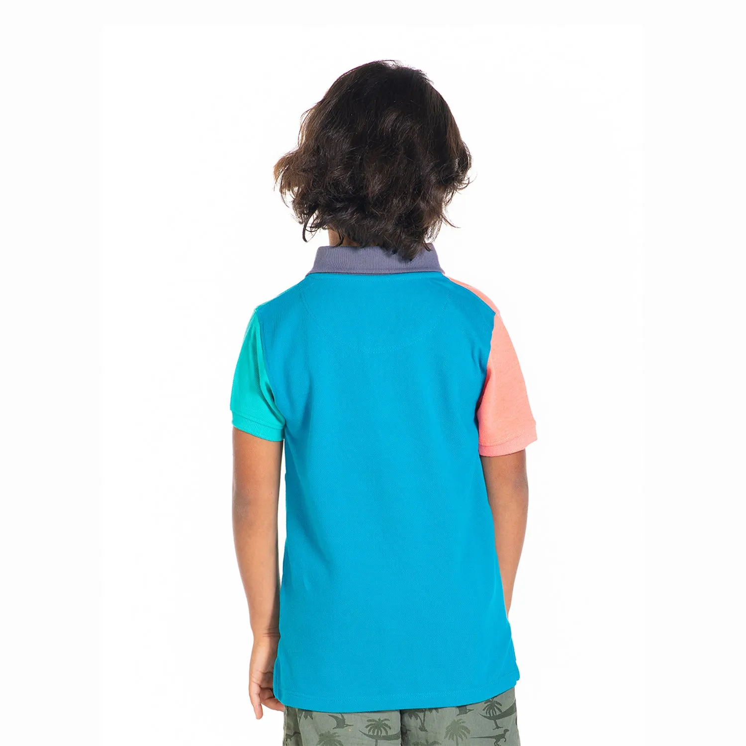 Rainbow Colorblock Polo
