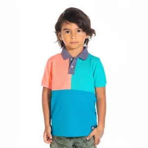 Rainbow Colorblock Polo