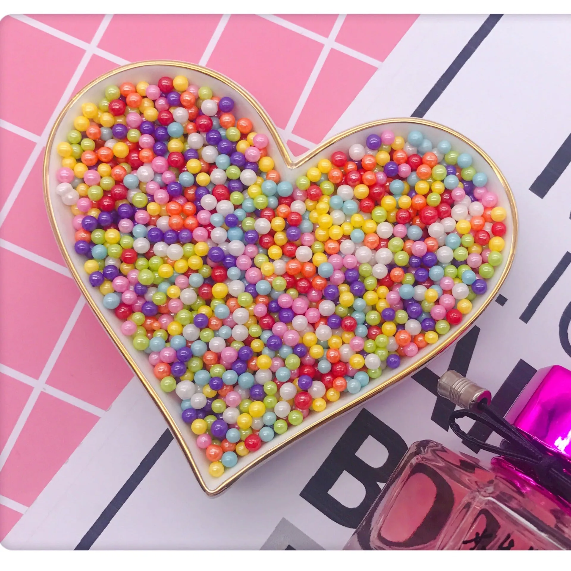 RAINBOW SUGAR PEARLS 15G