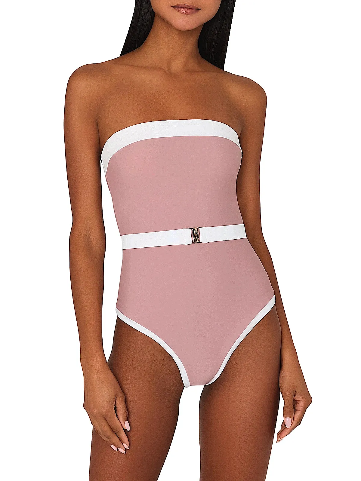 Ravello Strapless Colorblock One-Piece
