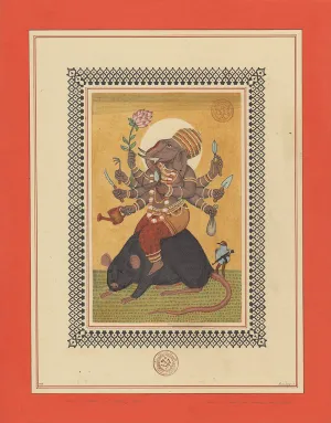 Ravi Zupa - "On A Rat With A Flower And Gardening Tools"
