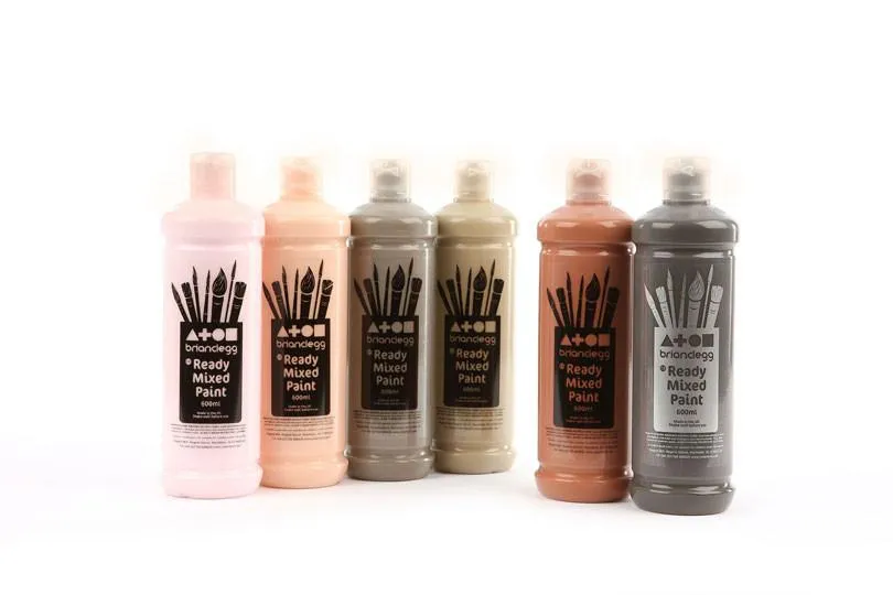 Ready Mixed Paint 600ml - Skin Tones Set of 6