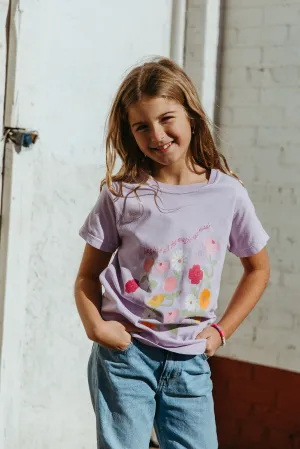 Reagan Baylee: Youth Long Live Flowers Tee