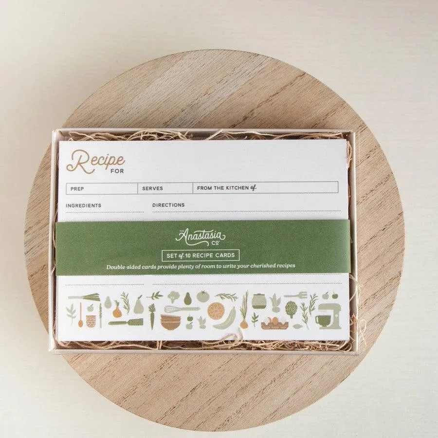 Recipe Card Box Set