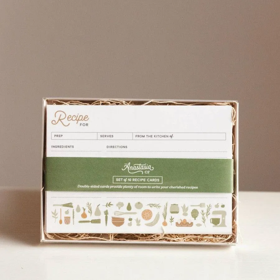 Recipe Card Box Set