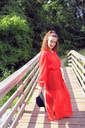 Red Carpet Ready Maxi Dress Cover Up