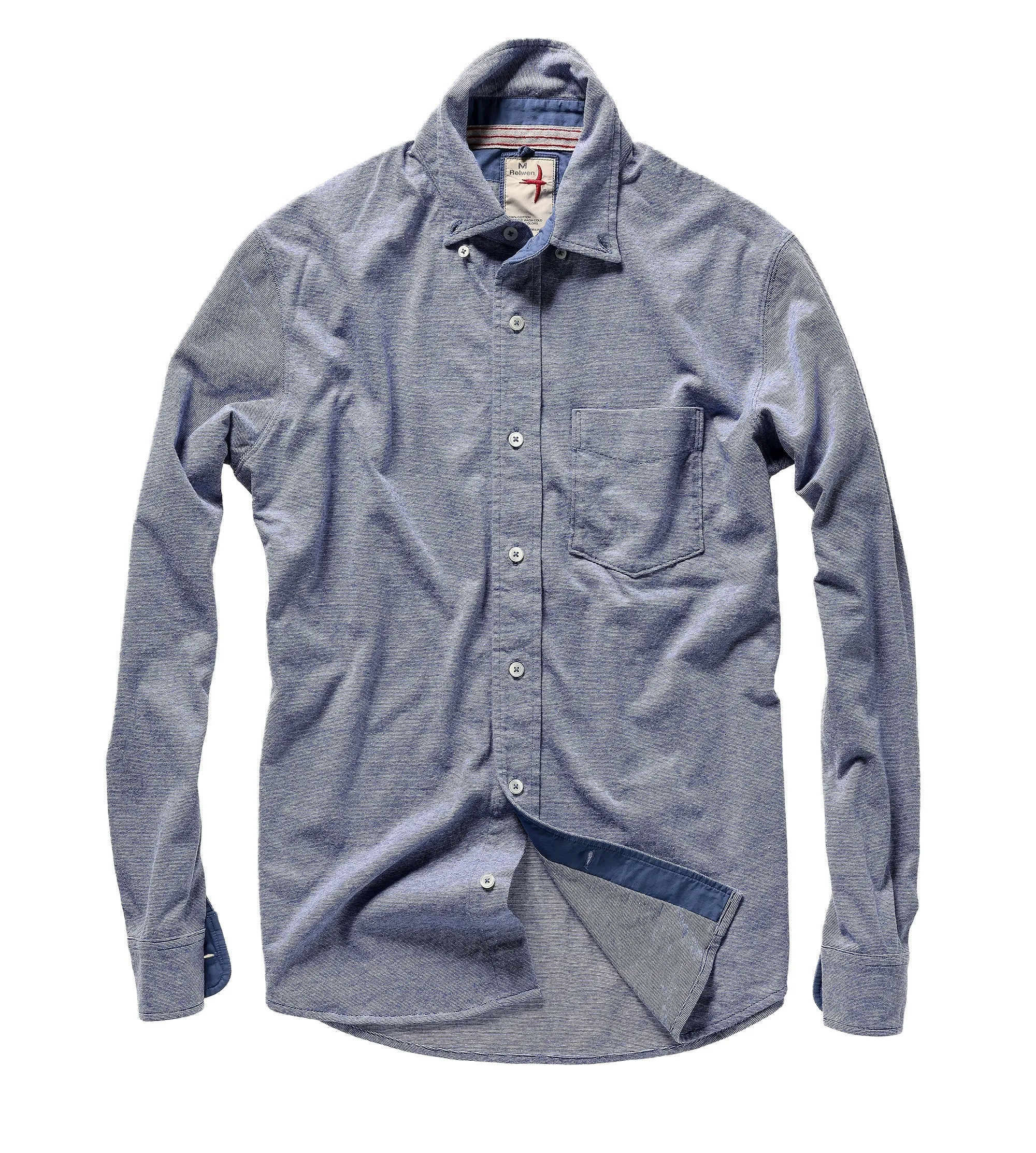 Relwen Fineline Knit Buttondown Shirt