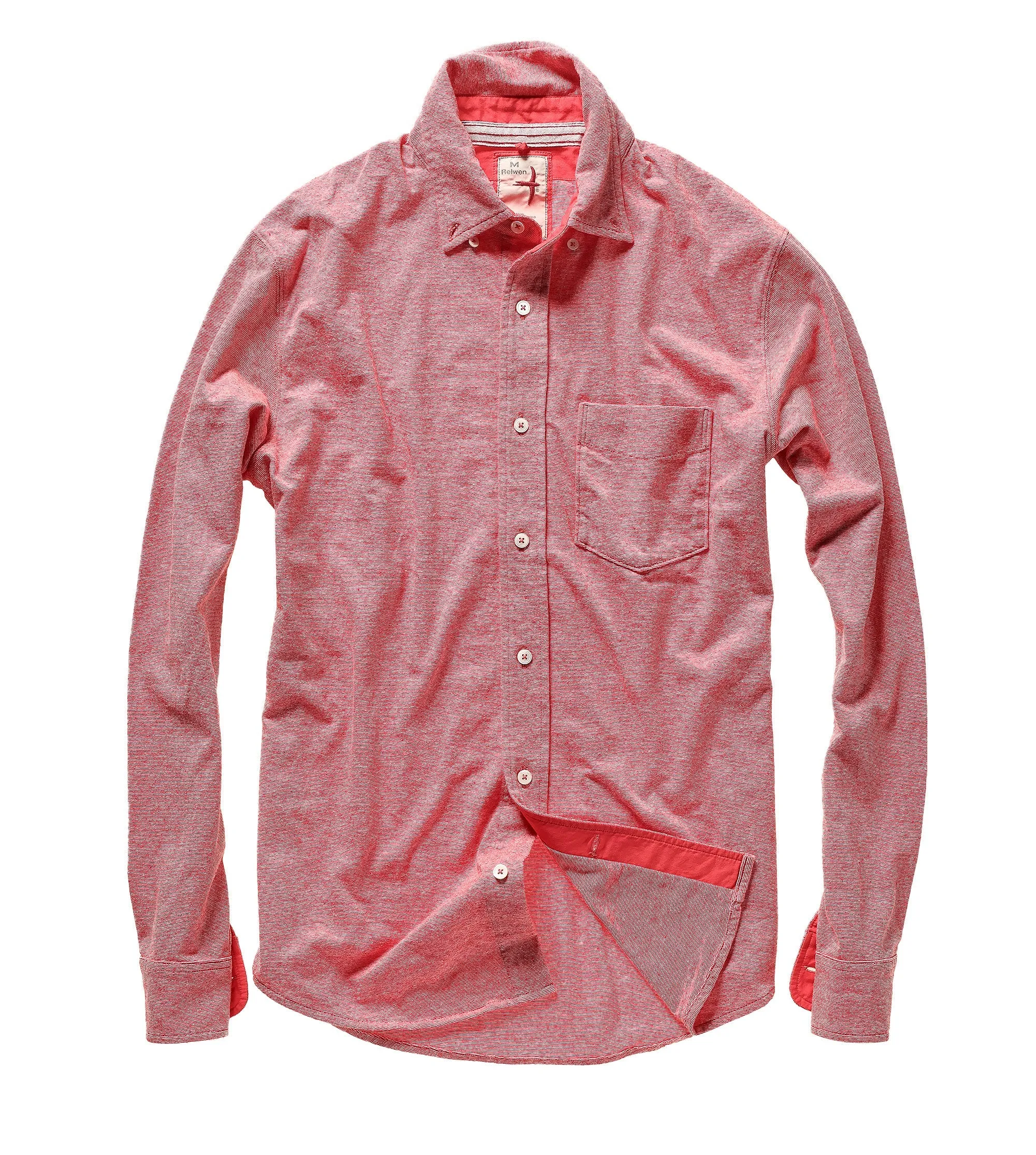 Relwen Fineline Knit Buttondown Shirt
